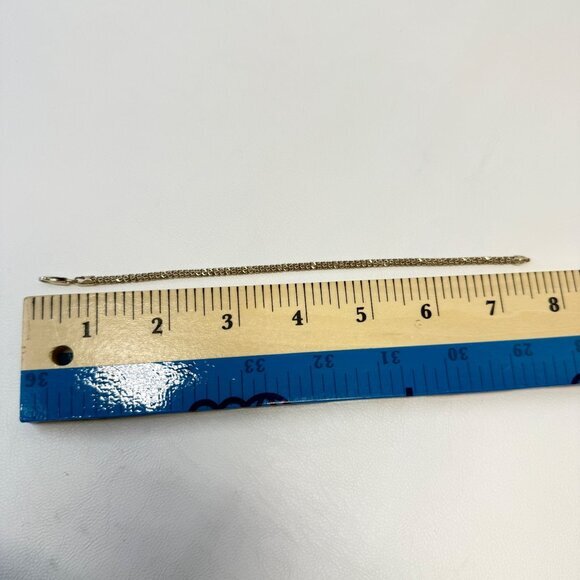 Sterling Silver Italian Bracelet Signed KC Italy 925 Simple Dainty Minimal 7.5" - Picture 5 of 9